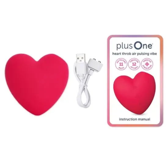 plusOne Heart Throb Air Pulsing Vibrator image {5}