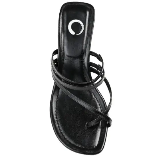 Journee Collection Womens Lettie Tru Comfort Foam Open Toe Kitten Heel Pumps image {3}