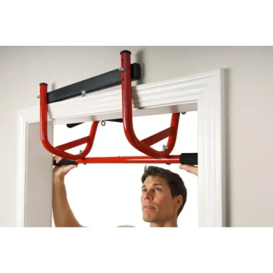 GoFit Elevated Chin Up Station - Red/Black image {9}