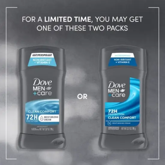 Dove Men+Care 72-Hour Antiperspirant & Deodorant Stick - Clean Comfort - 2.7oz image {3}
