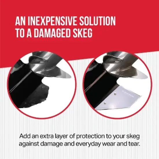 Megaware Stainless Steel SkegGuard 27191 - Replacement for Volvo DP Dual Prop. image {1}