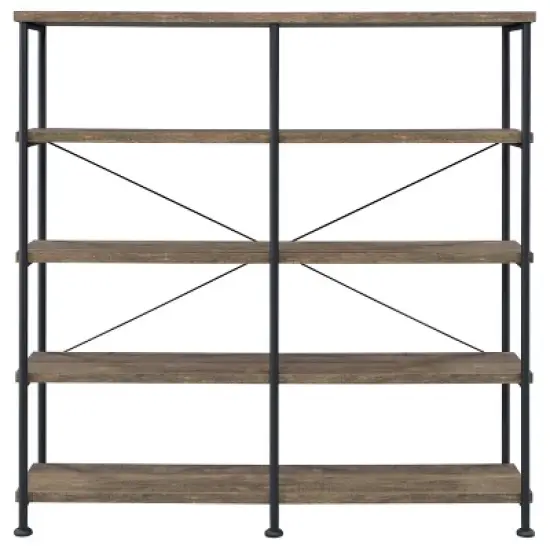 Analiese 4 Shelf Double Bookcase - Coaster image {2}