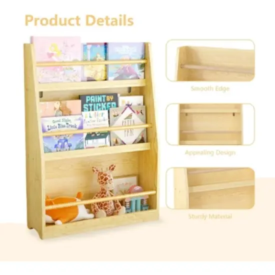 RISOKEYS 3 Tier Kids Book Shelf - Toy Organizer Ideal for Bedrooms, Playrooms, Classrooms &ndash; Durable Nursery Storage for Toddlers & Parents image {3}