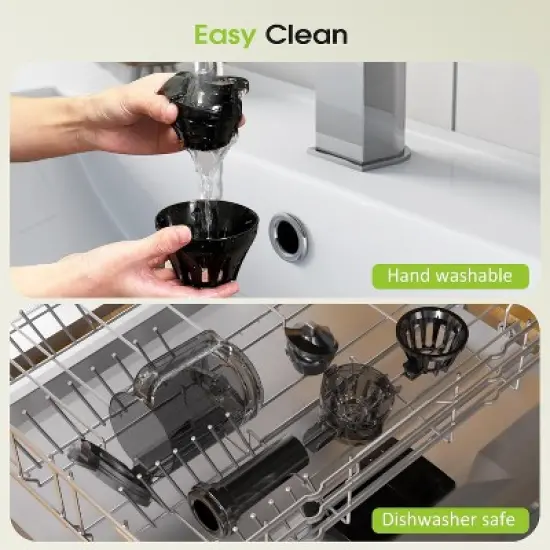 Teendow Juicer Machines, Cold Press Juicer for Whole Fruit and Vegetable, Masticating Juicers, High Juice Yield, Juice Extractor Machine image {5}