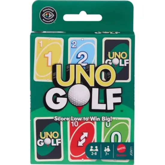 UNO Golf Card Game for Kid, Adult & Family Nights, Parties & Travel, Includes 112 Cards image {6}