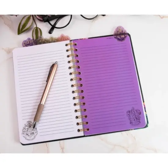 Silver Buffalo Harry Potter Hogwarts Crests 5-Tab Spiral Notebook Journal image {5}