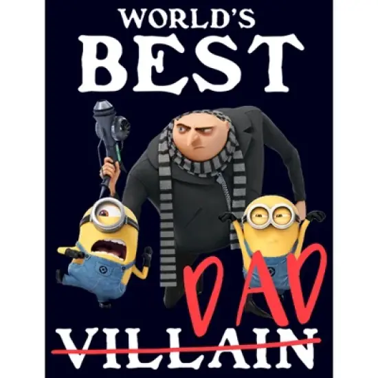 Men's Despicable Me World's Best Dad Gru and Minions T-Shirt image {1}