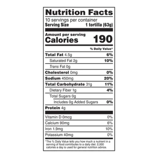 Albuquerque Homestyle Flour Tortillas - 21.67oz/10ct image {2}