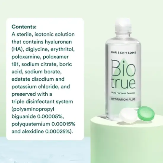 Biotrue Hydration Plus Contact Solution for Hydrating Lens Care - 10 fl oz image {7}