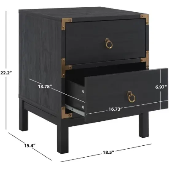Galio 2 Drawer Nightstand - NST9600 - Safavieh image {10}