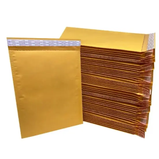 UOFFICE Pack of 50 Kraft Bubble Mailers 9.5" x 14.5" #4 Self-Sealing Padded Envelopes image {3}