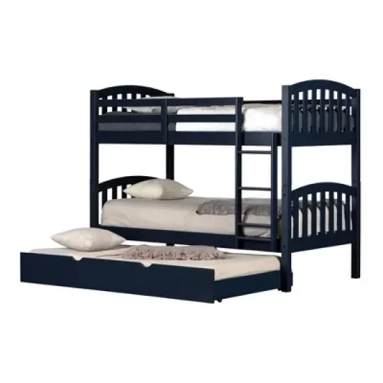 Ulysses Bunk Beds with Trundle Blue - South Shore image {10}