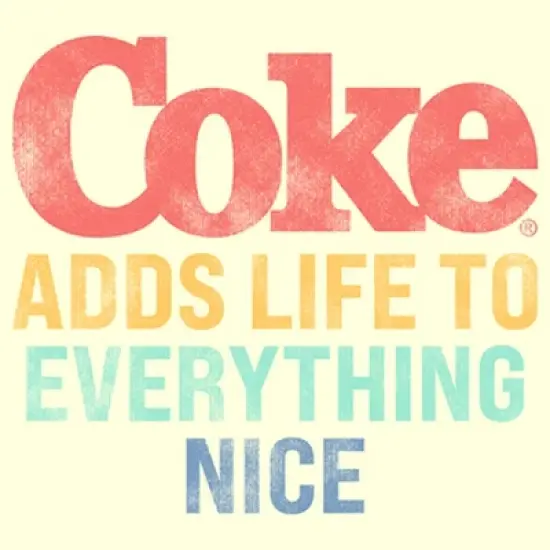 Men's Coca Cola Unity Adds Life to Everything Nice Logo T-Shirt image {1}