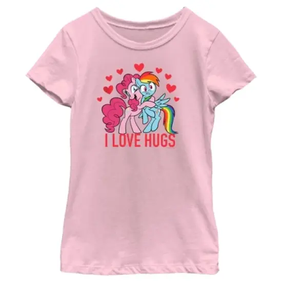 Girl's My Little Pony: Friendship is Magic I Love Hugs T-Shirt image {3}