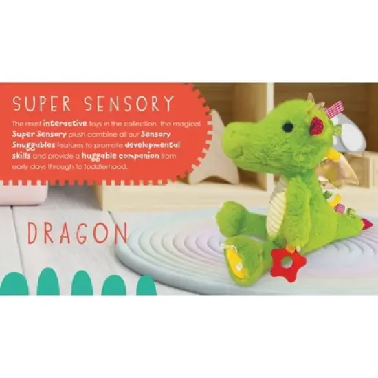 Make Believe Ideas Sensory Snuggables Plush Stuffed Animal - Dragon image {3}