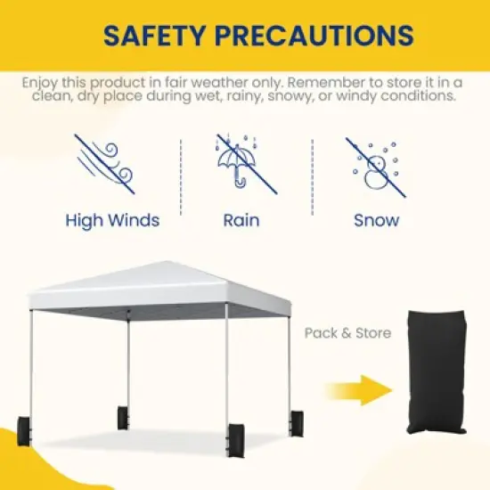 EROMMY 10 Ft. W x 10 Ft. D Metal Patio Gazebo, Pop up Canopy image {7}