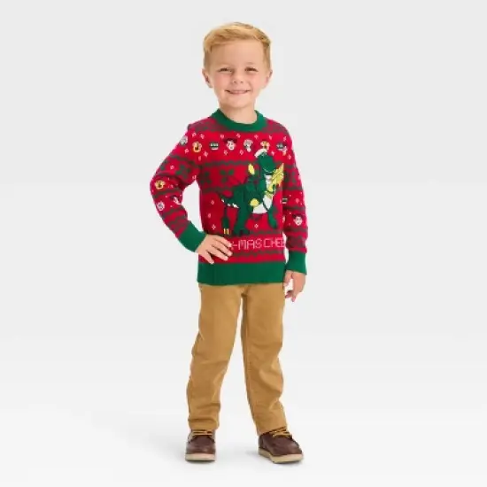 Toddler Boys' Disney Toy Story Printed Pullover Sweater - Red image {2}