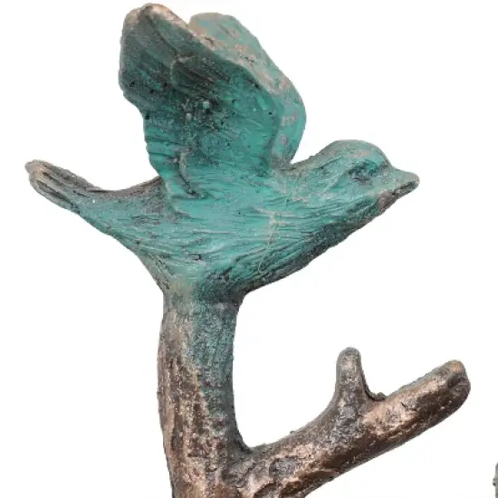 Sunnydaze Indoor Home Office Polyresin Perching Birds 3-Tiered Tabletop Water Fountain Feature - 12" image {3}