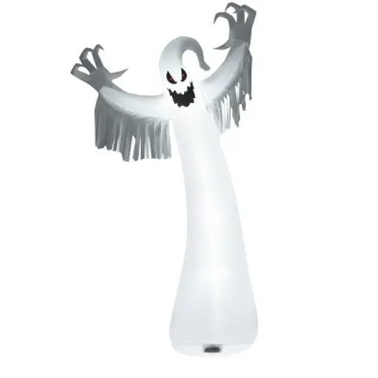 Tangkula Halloween Decoration 12FT Inflatable Blow Up Ghost With LED Lights Outdoor Yard image {7}