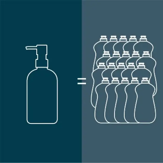 Grove Co. Dish Soap Glass Dispenser with White Silicone Sleeve image {5}