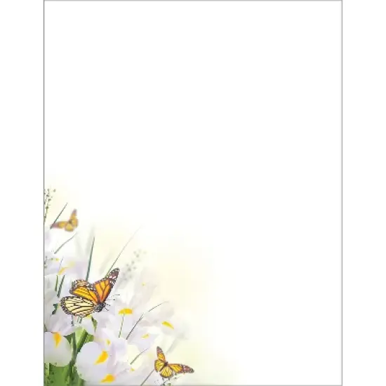 Great Papers Spring Blossom Butterfly Everyday Letterhead Multicolored 50 Sheets/Pack (2025004) image {5}
