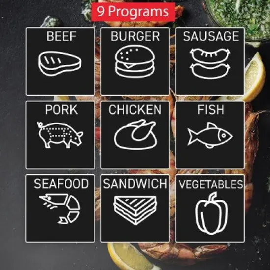 T-Fal OptiGrill Indoor Electric Grill with Removable, Dishwasher Safe Nonstick Plates image {7}