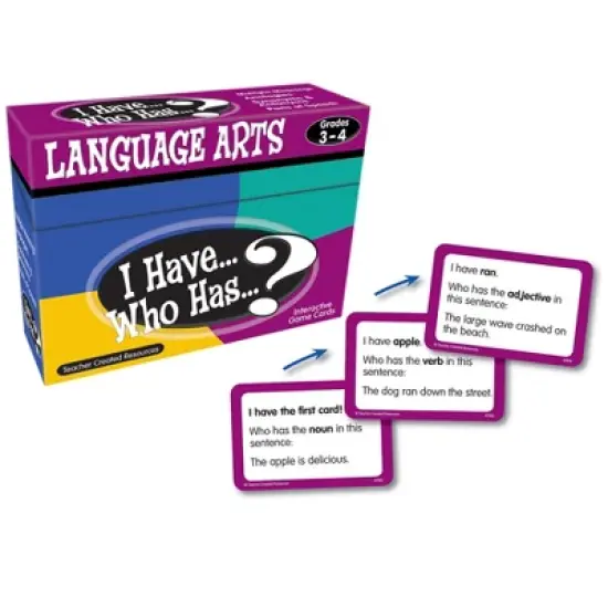 Teacher Created Resources I Have, Who Has Language Arts Game, Grade 3-4 image {2}