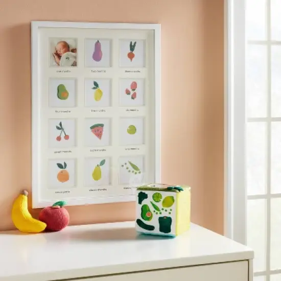 Milestone 4" x 4" Image Opening Picture Frame - White - Cloud Island&trade; image {1}