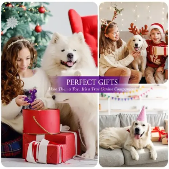 Itopfox Tough Dog Toys for Aggressive Chewers 3 Pack, Indestructible Dog Toy for Large Dogs, Bacon Flavored, Keeps Dogs Busy image {5}