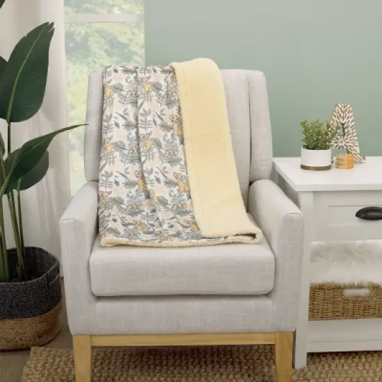 Disney Lion King Super Soft Baby Reversible Blanket with Sherpa - Black image {3}