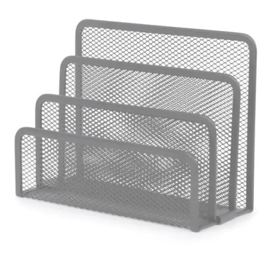 YBM Home 3-Slot Mesh Desk Mail Organizer for Office image {4}