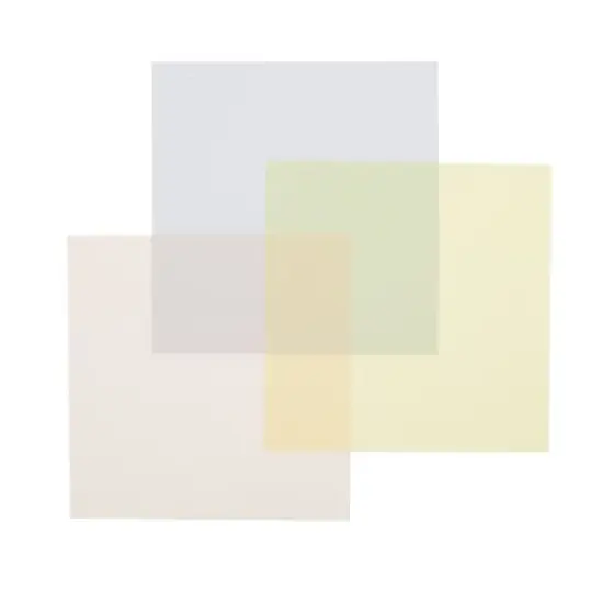 Paper Junkie 12 Pack Transparent Sticky Notes, Self-Stick Pads, 3 Colors, 3x3 In, 600 Sheets image {3}