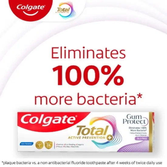 Colgate Total Active Prevention Gum Protect Whitening Toothpaste - Mint - 3.0oz image {2}