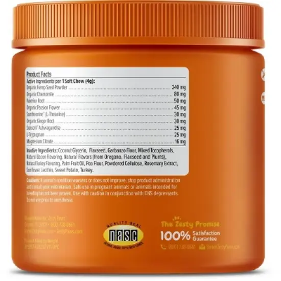 Zesty Paws Calming Supplement Bites - Turkey - 90ct image {1}