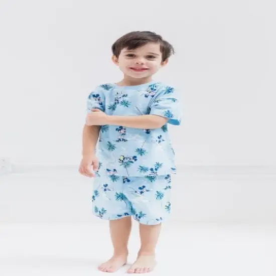 Disney Mickey Mouse Lion King Pixar Toy Story Woody Buzz Lightyear Slinky Dog French Terry T-Shirt and Shorts Outfit Set Toddler image {4}