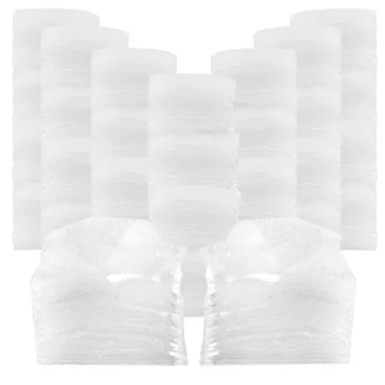 UOFFICE Pack of750 Clear Bubble Out Bags 4" x 5.5" with Self-Sealing Closure image {2}