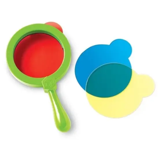 Learning Resources Color Mixing Lenses Homeschool Preschool Experiments 4pc Ages 2plus: Plastic Teaching Aid for Kids 2+ image {3}
