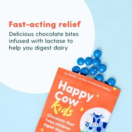 Happy Cow Kids' Fast Acting Lactase Digestive Supplement image {3}