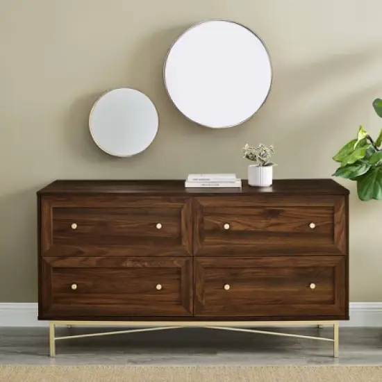 Jones Horizontal Modern 4 Drawer Dresser - Saracina Home image {1}
