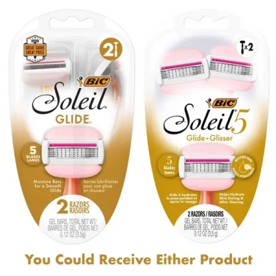 BiC Soleil 5 Glide Women's Disposable 5-Blade Razors - 2ct image {9}