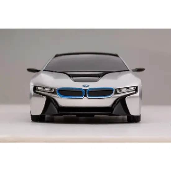 Link 1:24 RC BMW I8 Concept Radio Remote Control RC Sports Car - Silver - Ready! Set! Go! image {3}