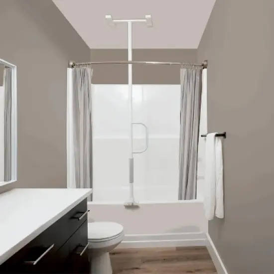 Stander Wonder Bathtub Pole Lite, Bath Safety Rail with Grab Bar Handle, White image {10}