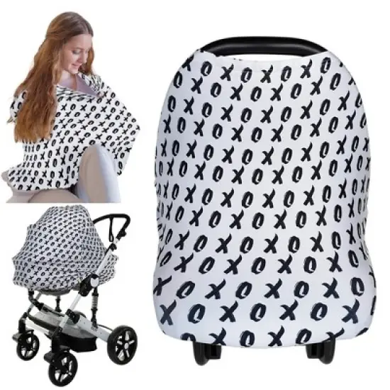 KeaBabies Baby Car Seat Cover, All-in-1 Nursing Cover, Car Seat Covers for Babies, Infant Car Seat Cover image {12}