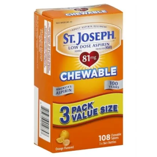 St.Joseph Aspirin 81 Mg Chewable 108 Count image {5}