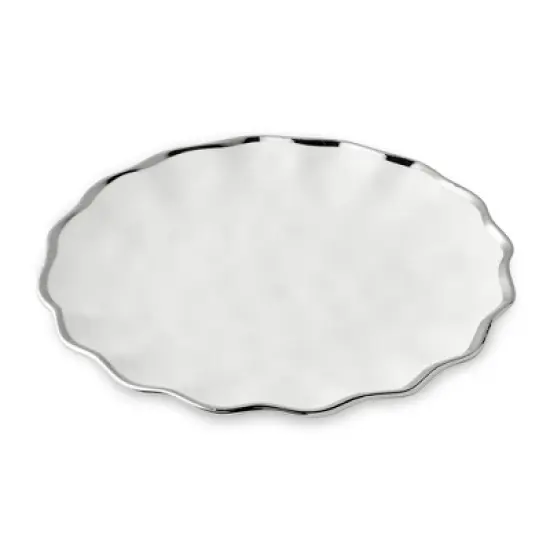 Certified International (Set of 4) 11" Dinner Plates Regency Silver image {2}