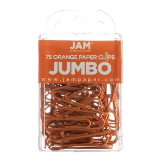 JAM Paper 2" 75pk Colorful Jumbo Paper Clips - Large image {8}