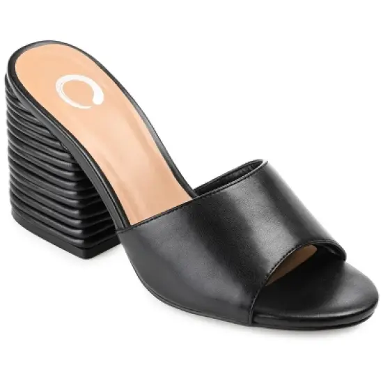 Journee Collection Womens Leslee Tru Comfort Foam Layered Block Heel Sandals image {9}