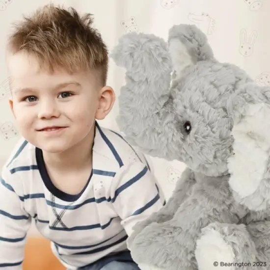 Bearington Dinky Plush Gray Elephant Stuffed Animal, 10.5 Inch image {4}
