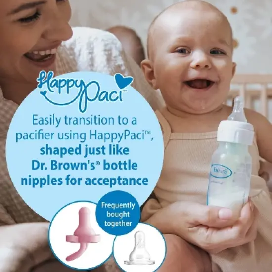 Dr. Brown's Level 1 Narrow Baby Bottle Silicone Nipple, Slow Flow - 2pk - 0m+ image {9}