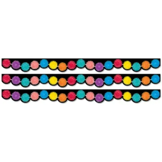Creative Teaching Press&reg; Pom Poms EZ Border, 48 Feet Per Pack, 3 Packs image {3}